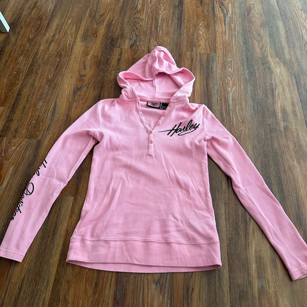 Pink Harley Davidson Hoodie